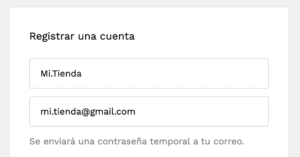 Usuario y correo